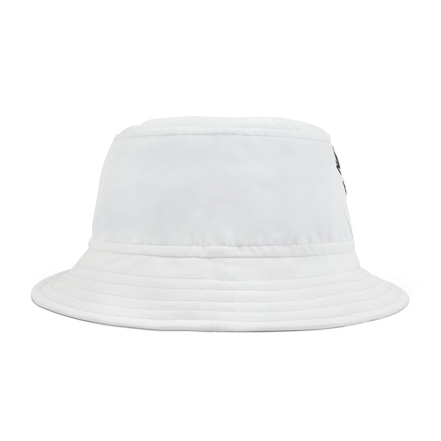 Trendy White Bucket Hat with Dripping Crown Design - Perfect for Festivals and Casual Outings