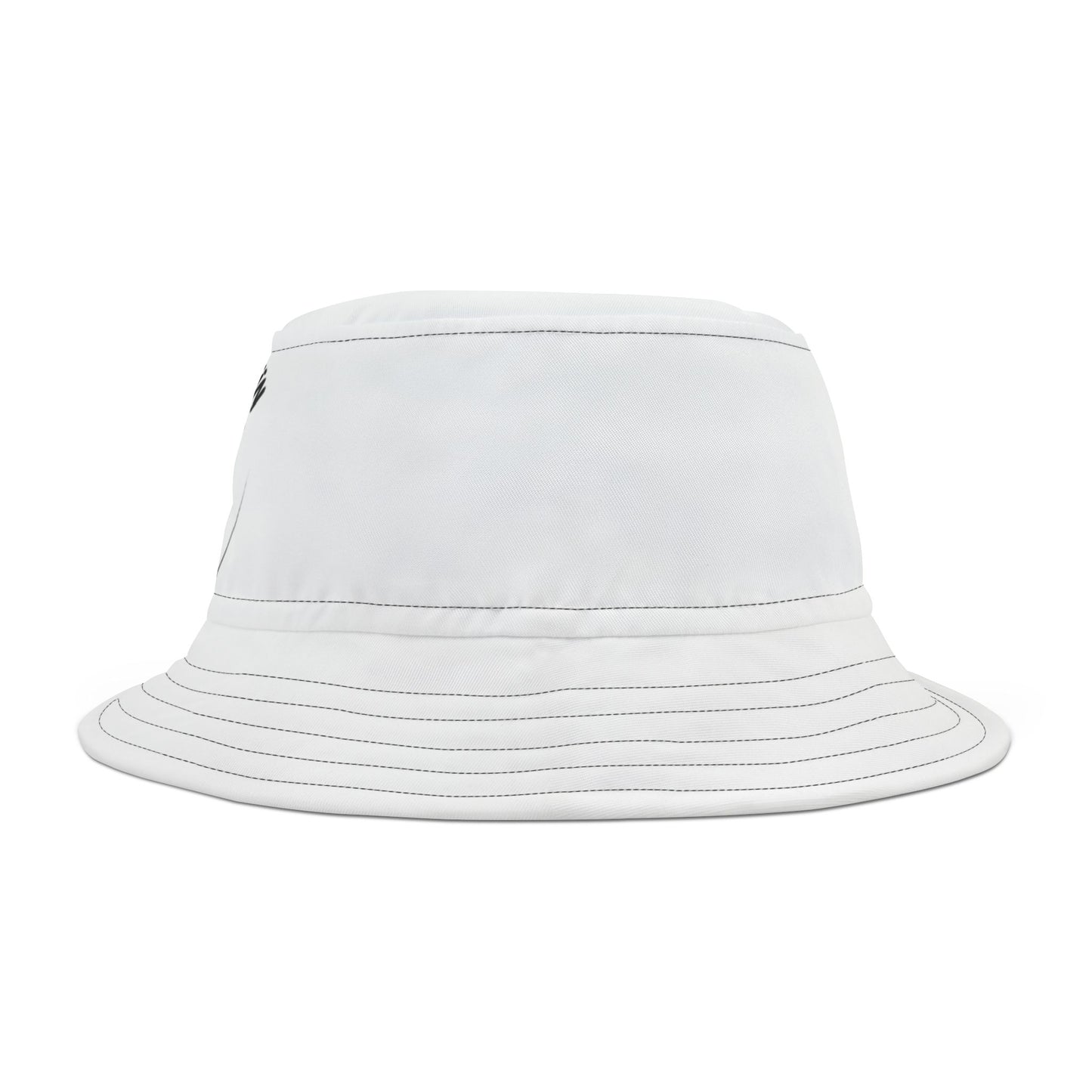 Trendy White Bucket Hat with Dripping Crown Design - Perfect for Festivals and Casual Outings