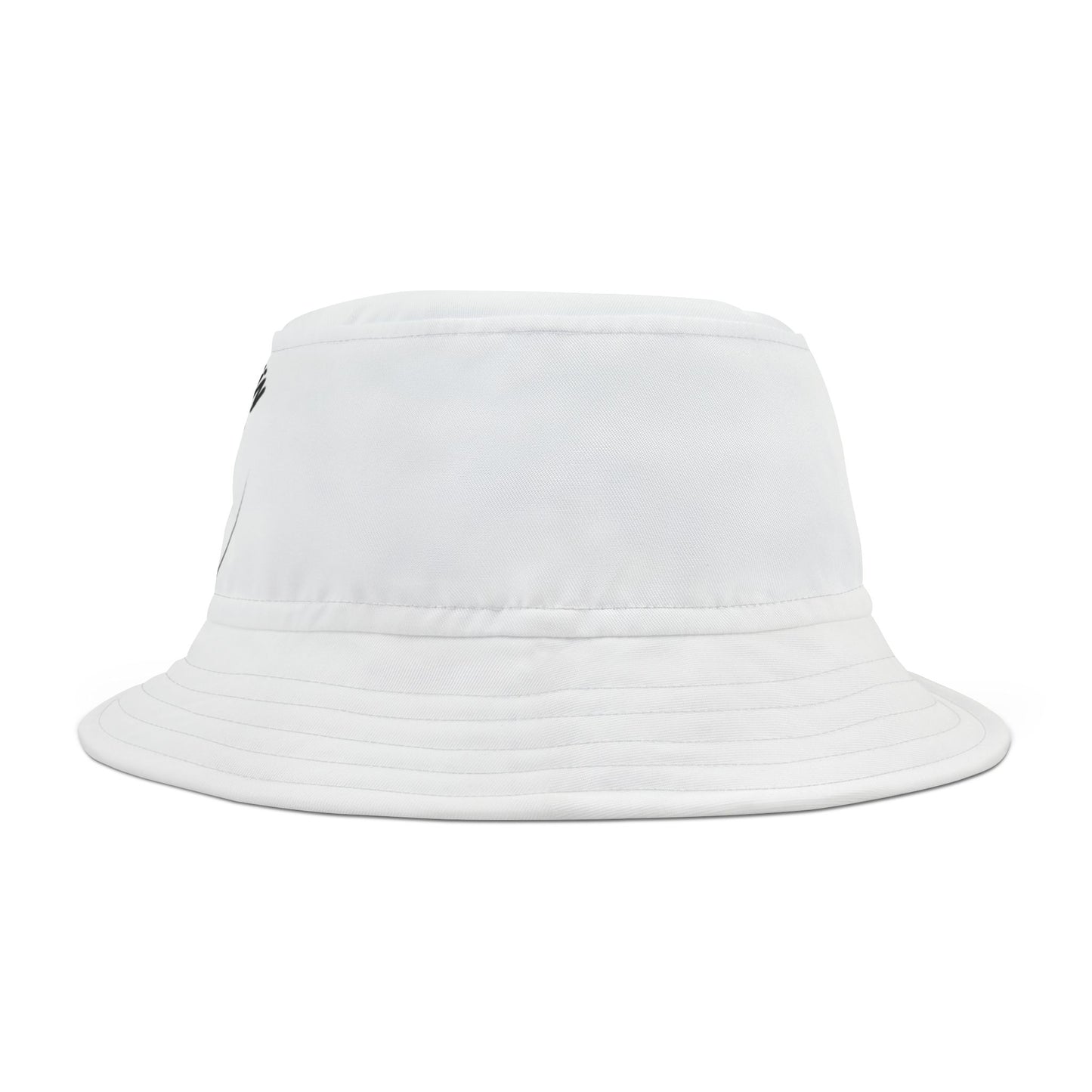 Trendy White Bucket Hat with Dripping Crown Design - Perfect for Festivals and Casual Outings